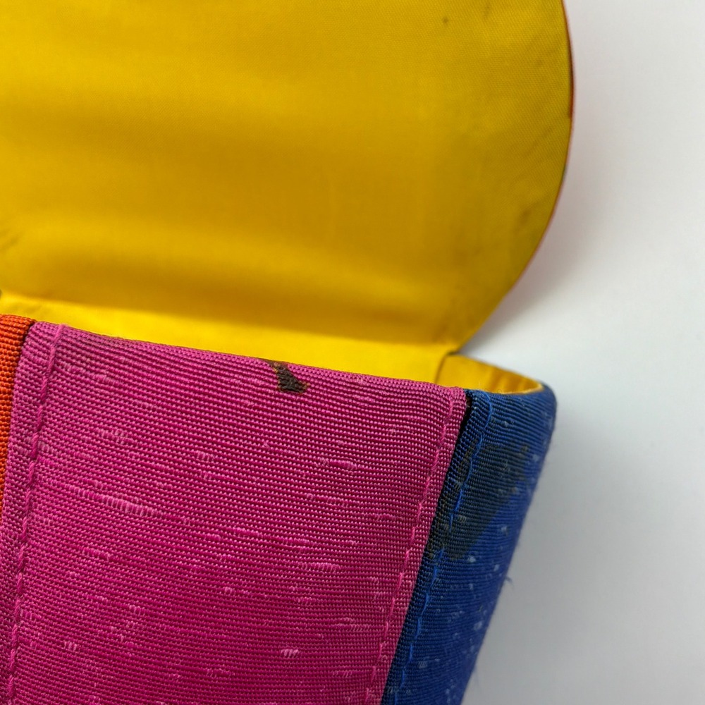 Rare Unique Vintage Rainbow Evening Retro Bucket Bag Box Purse 80s Fun w/ FLAWS - Picture 9 of 9